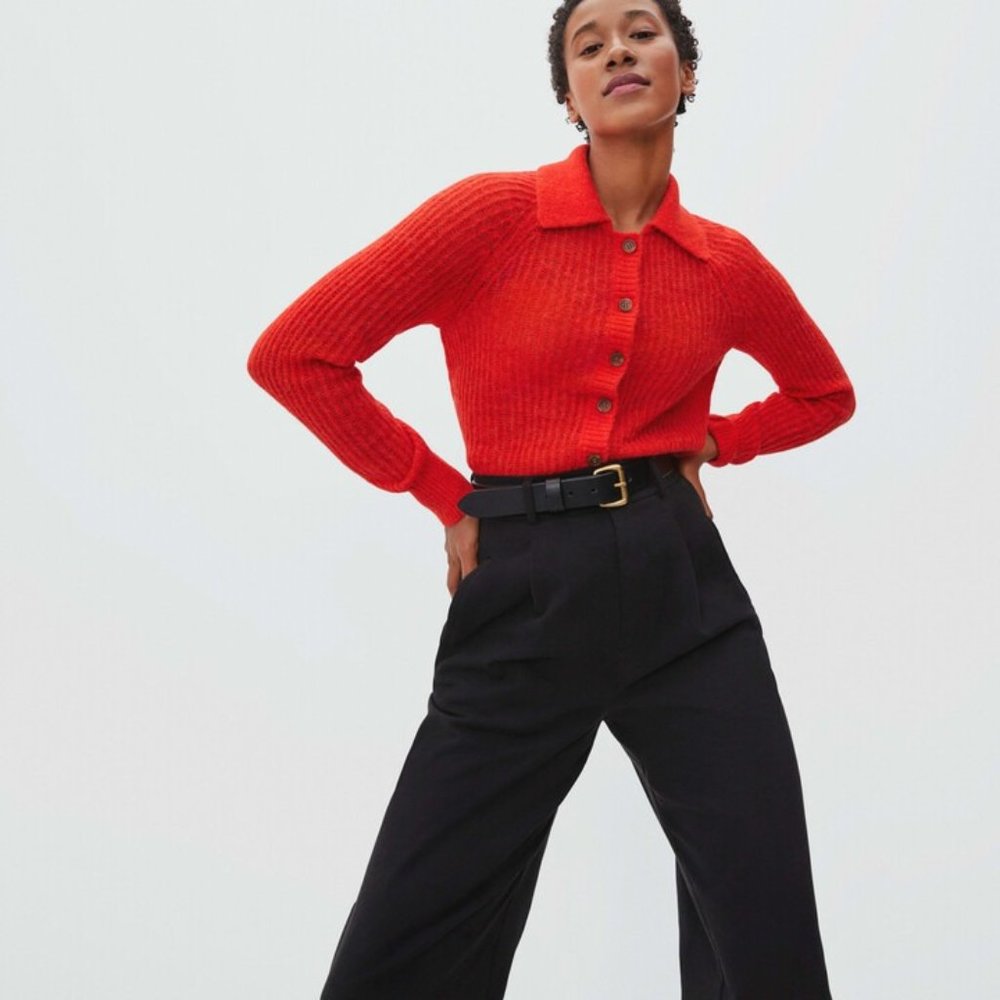 Everlane | Alpaca Collared Cardigan